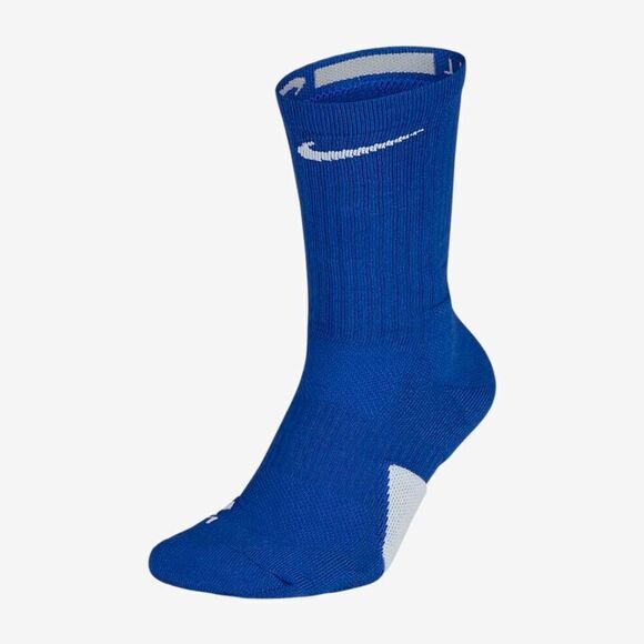 Nike Elite Crew Blue Basketball Socks - Picture 3 of 8